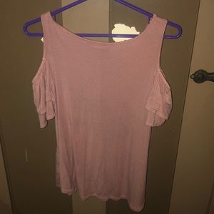 soft pink blouse